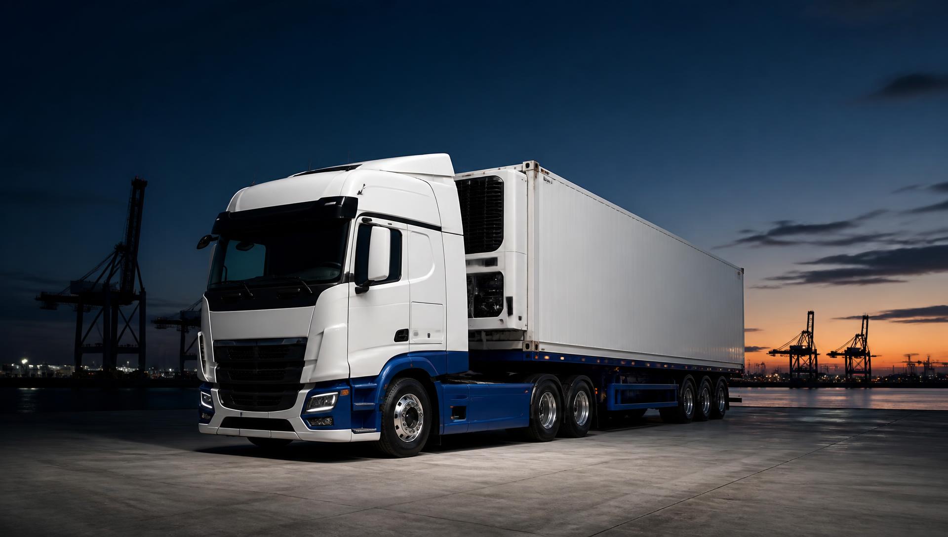 BSE insulated container truck at the export terminal
